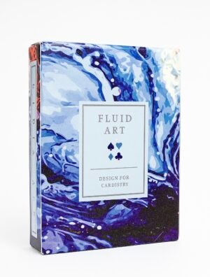 Fluid Art Blue By TCC - Premium Playing Card