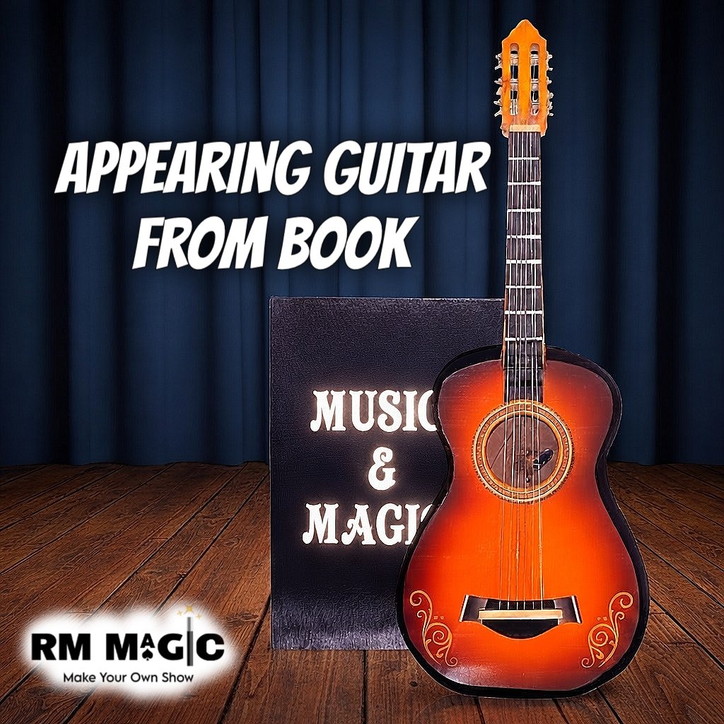 Appearing guitar from book