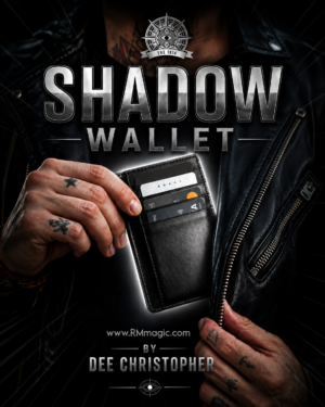 Shadow Wallet Black Leather by Dee Christopher and 1914 Magic