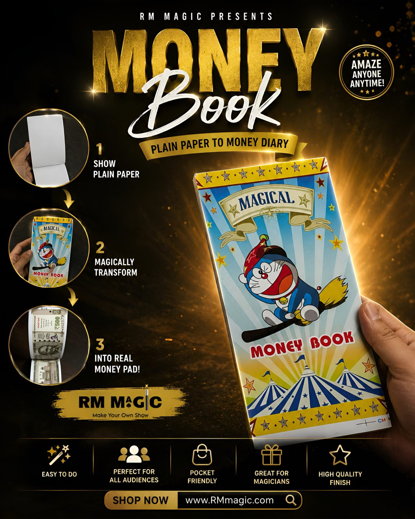 Money Book Magic Tricks