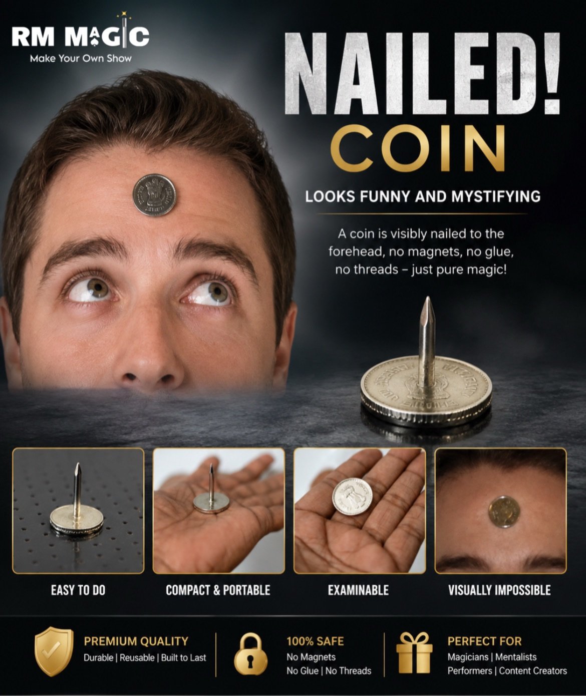 Nailed Coin - Indian